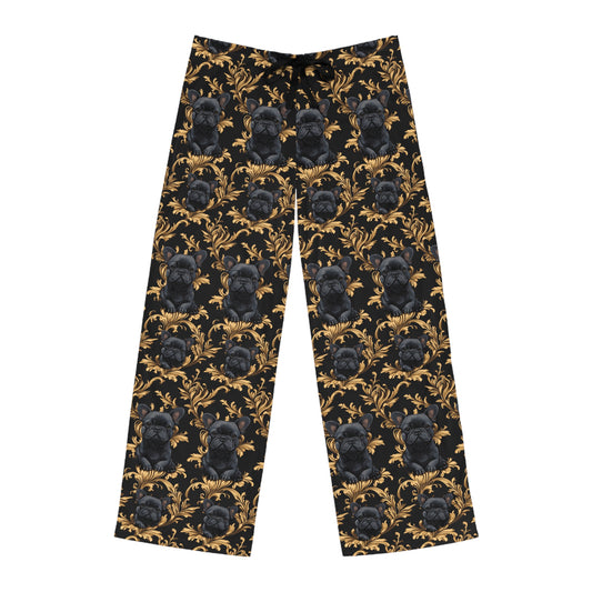 Regal Frenchie Noir Elegance Men's Pajama Pants