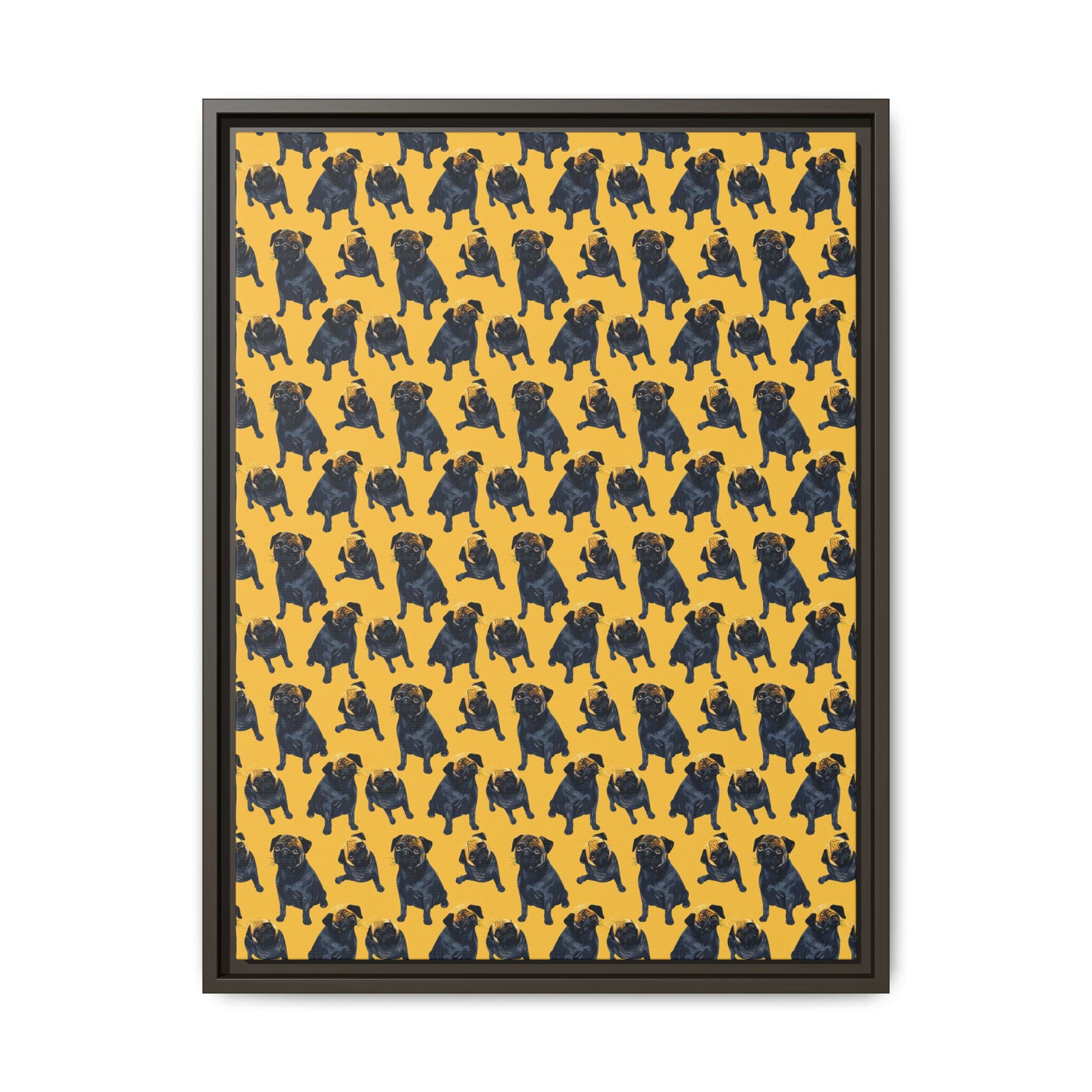 Puglet Posh Paradise Matte Canvas, Framed