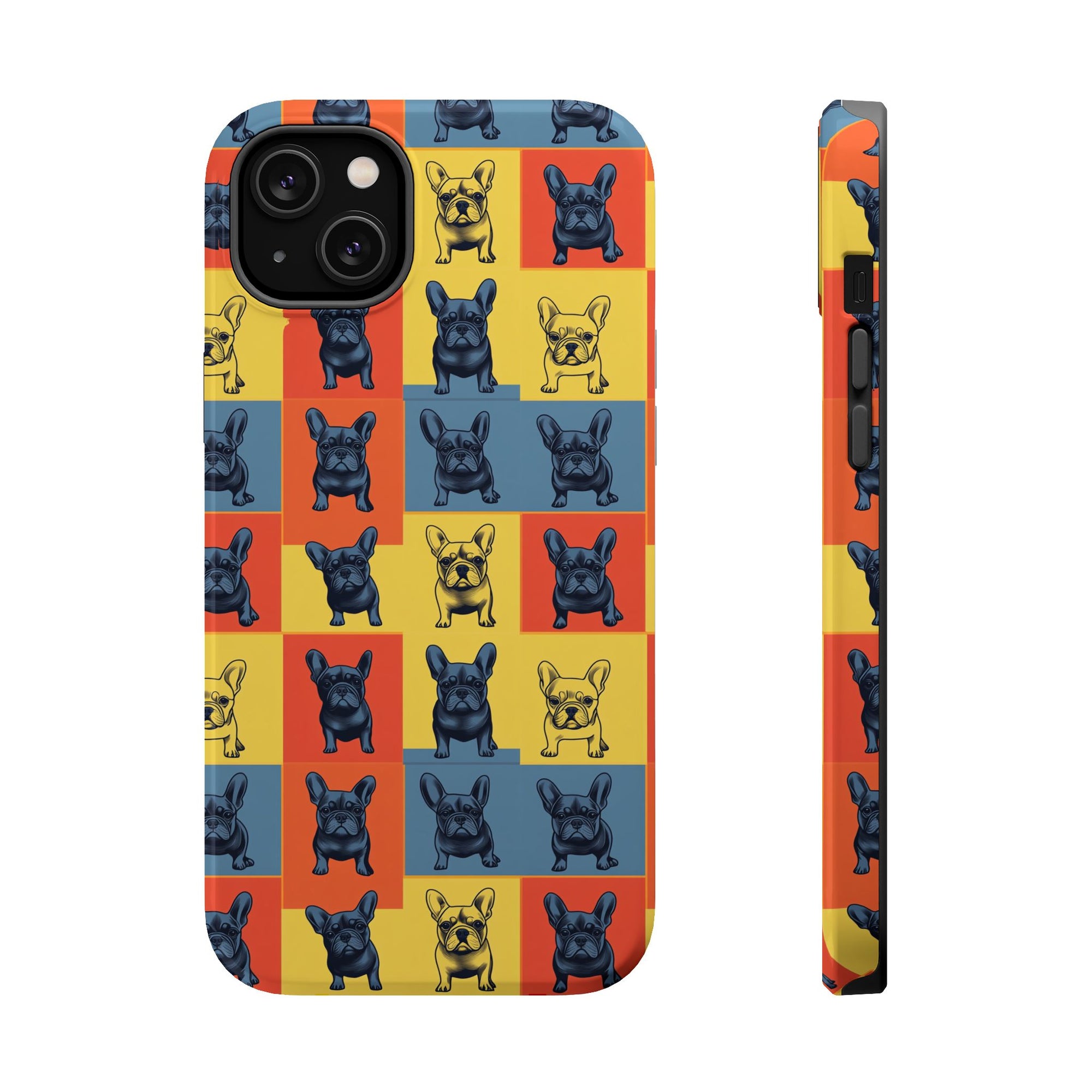 Frenchie Pop Art Pawfection Grid Magnetic Tough Cases