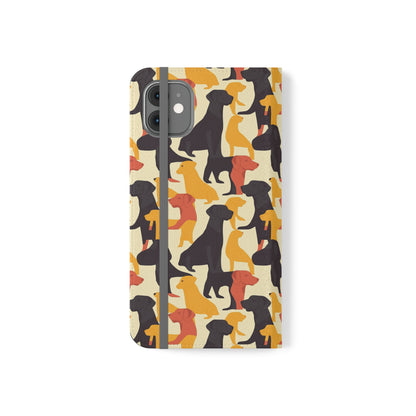 Modern Charm Labrador Chic Flip Cases