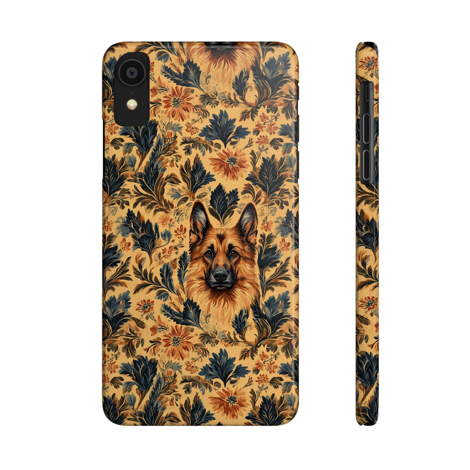 Autumnal German Shepherd Glamour Slim Phone Cases