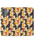 Modern Charm Labrador Chic Flip Cases