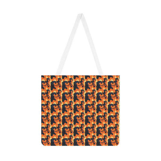 Rottweiler Chic Pawsitivity Shoulder Tote Bag