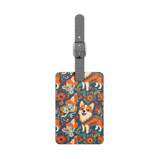 Corgi Carnival Couture Luggage Tag