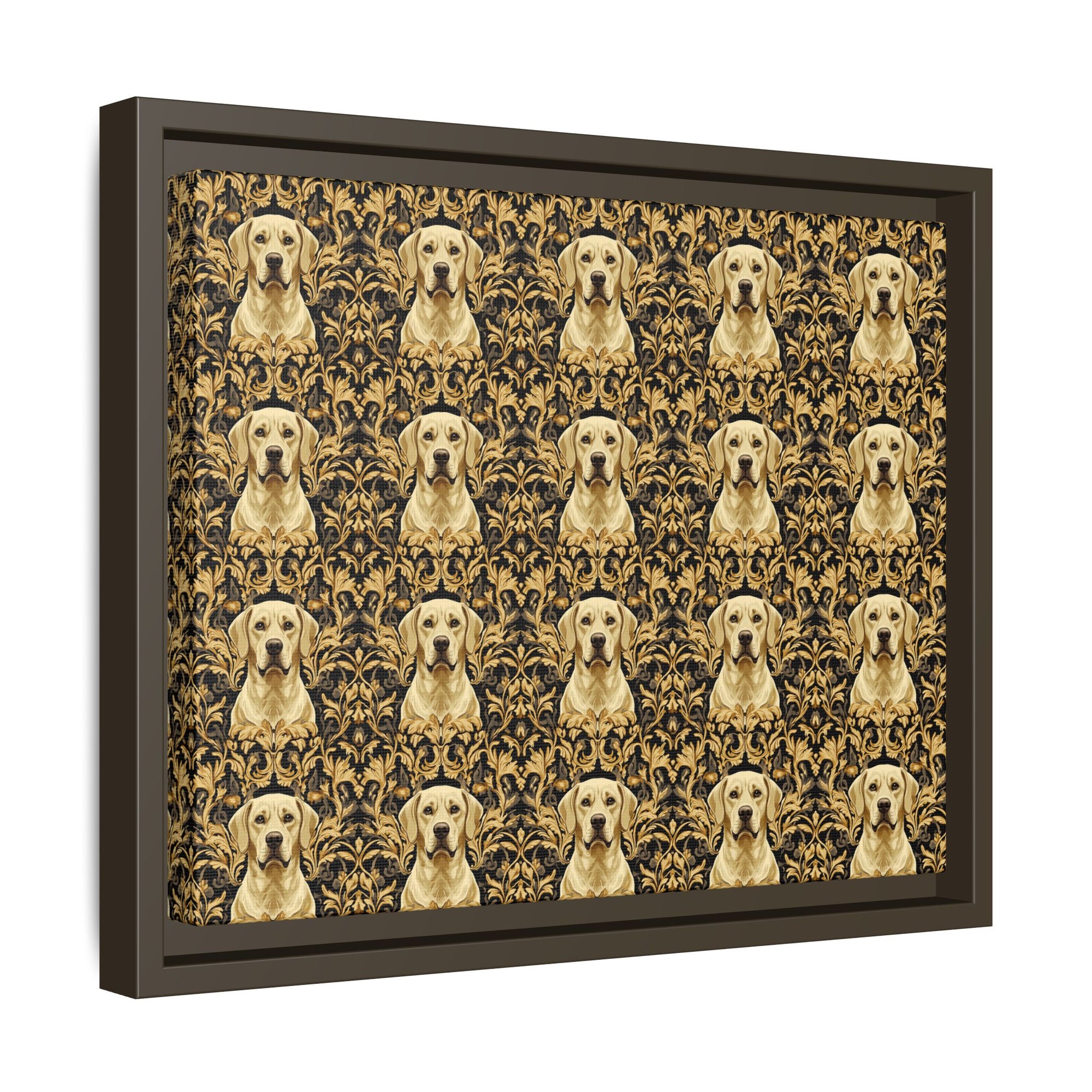 Royal Pawsitivity Labs Matte Canvas, Framed