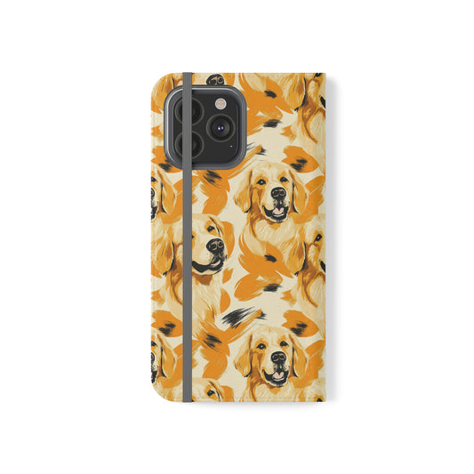 Golden Glitz 'n Glamour Woofwear Flip Cases