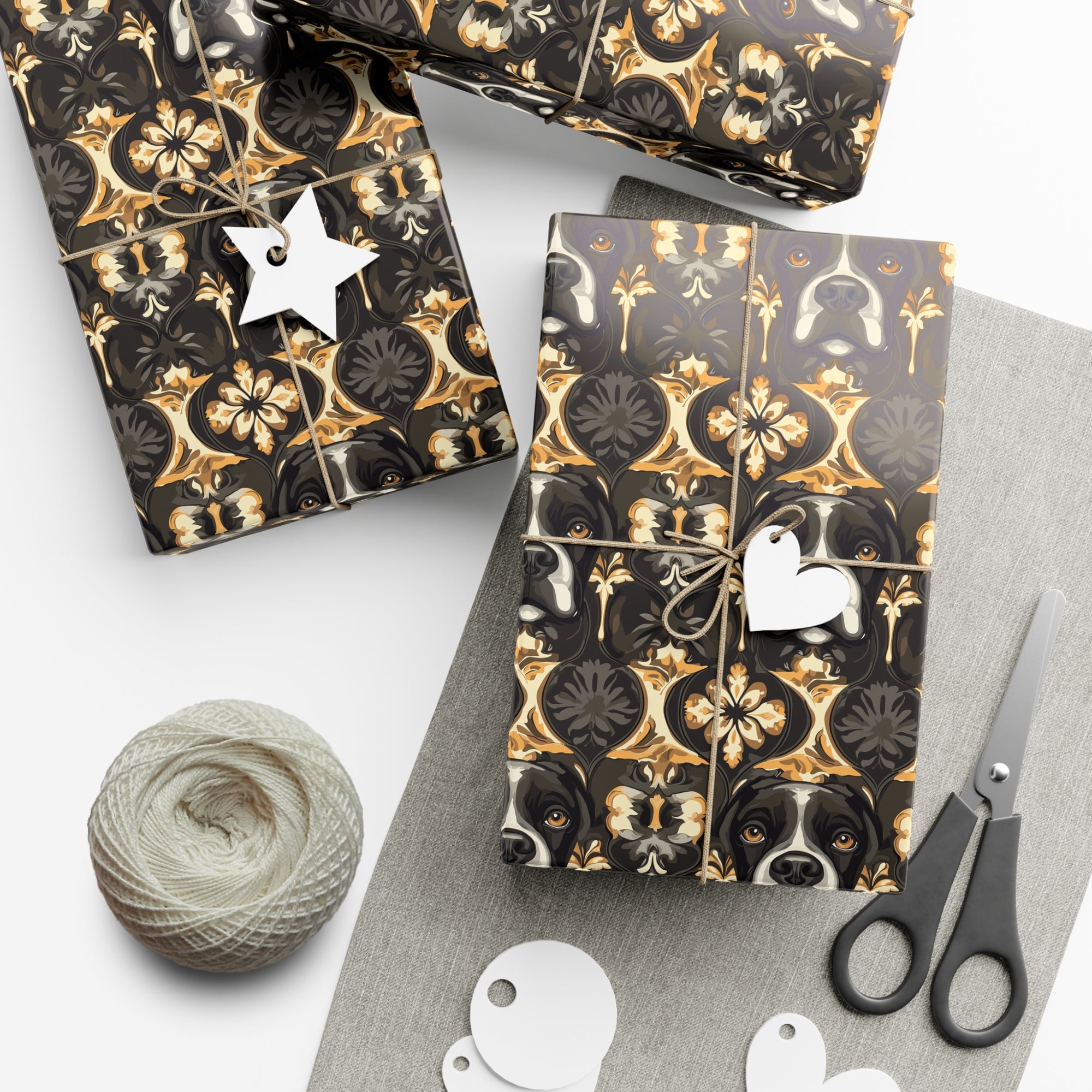 Manor Pup Boxer Royale Gift Wrap Papers