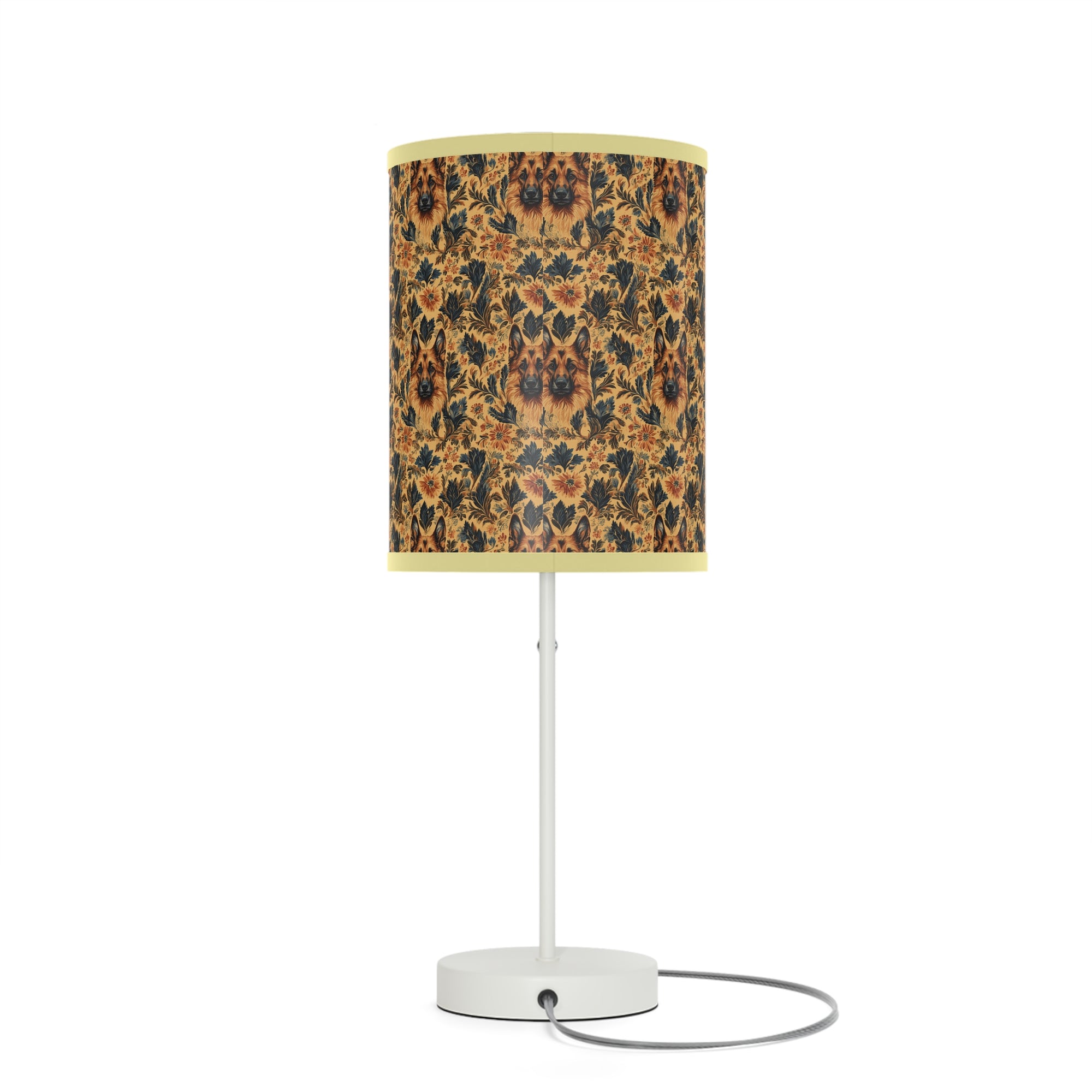 Autumnal German Shepherd Glamour Lamp on a Stand