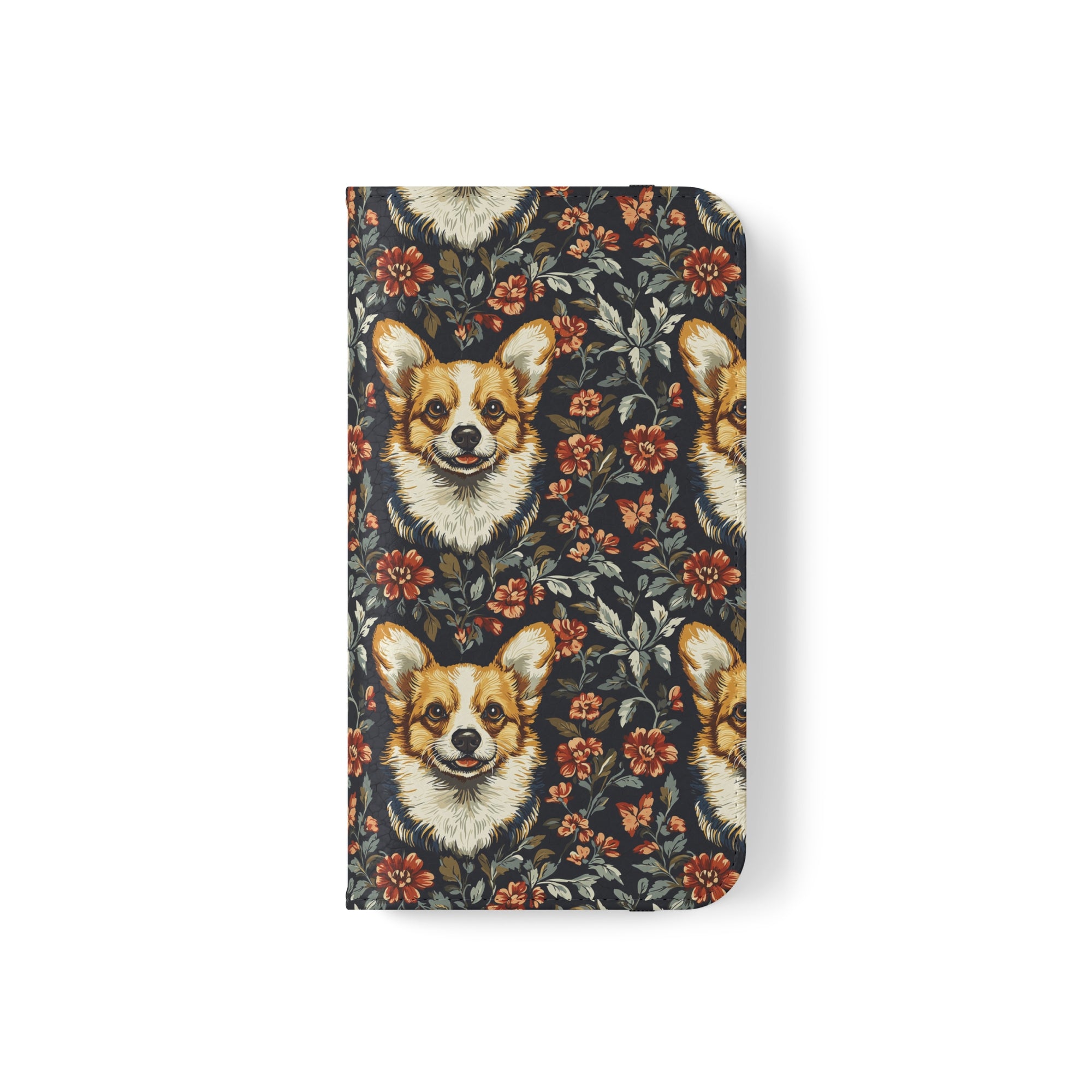 Floofy Corgi Blossom Blast Flip Cases