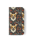 Floofy Corgi Blossom Blast Flip Cases