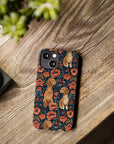 Floral Pawsome Dachsund Delight Slim Phone Cases