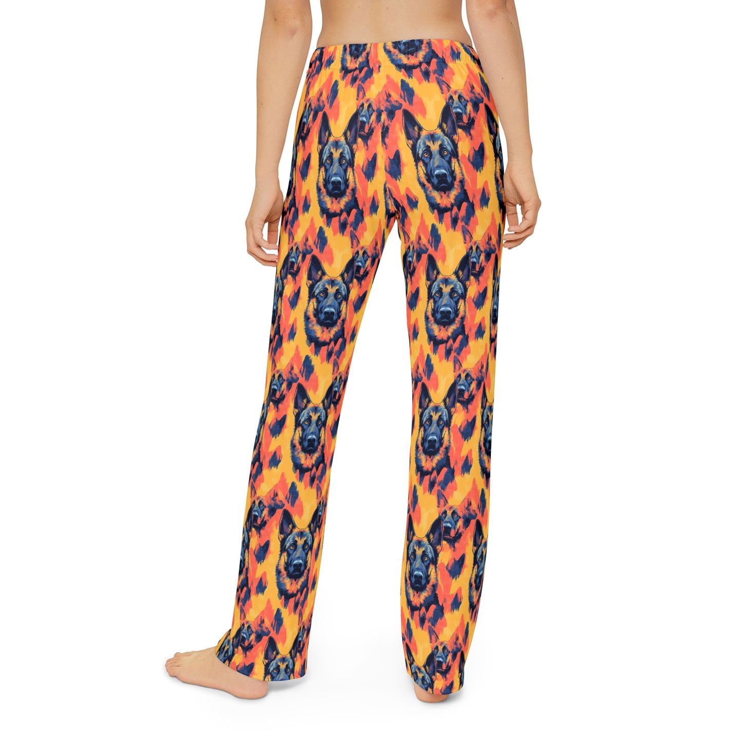 Impressionistic German Shepherds Kids Pajama Pants