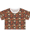 Pug Paradise Playpen Crop Tee