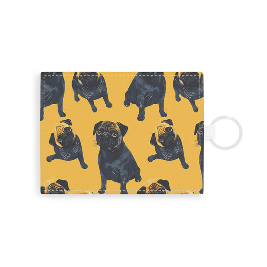 Puglet Posh Paradise Leather Card Holder