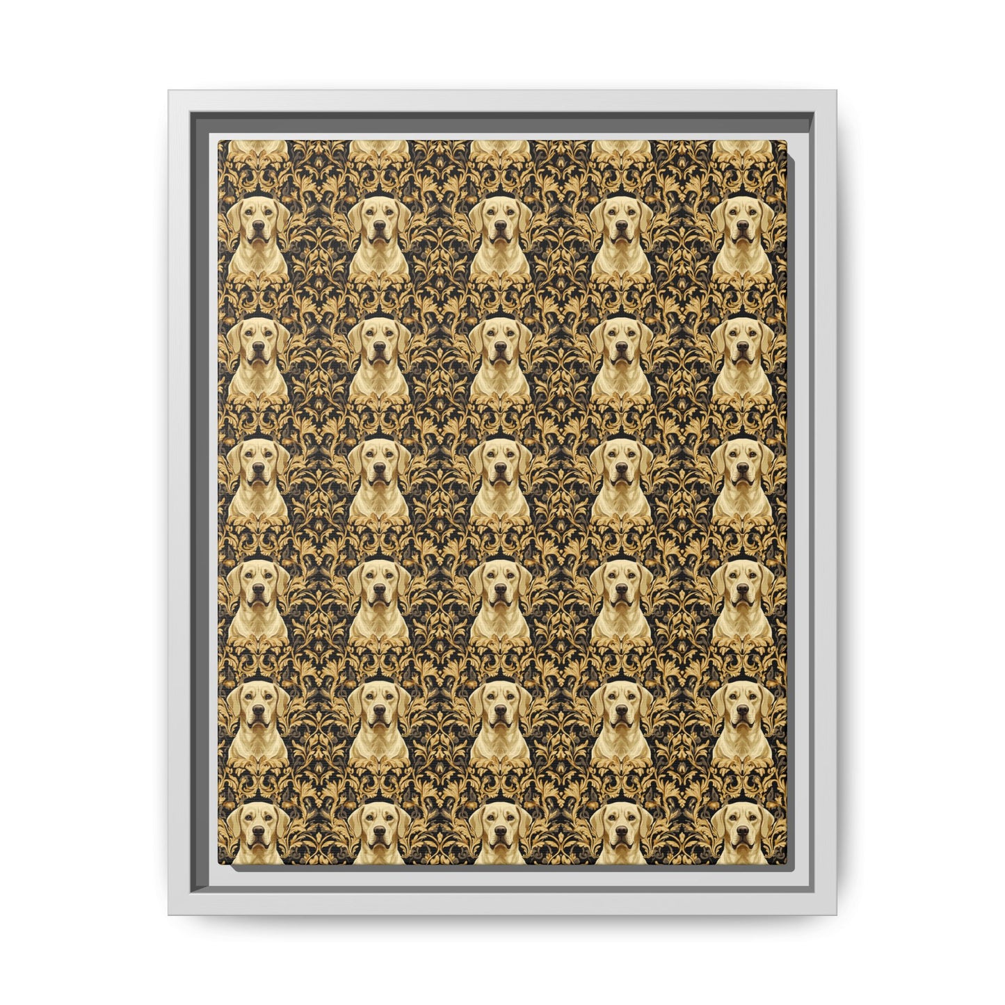 Royal Pawsitivity Labs Matte Canvas, Framed