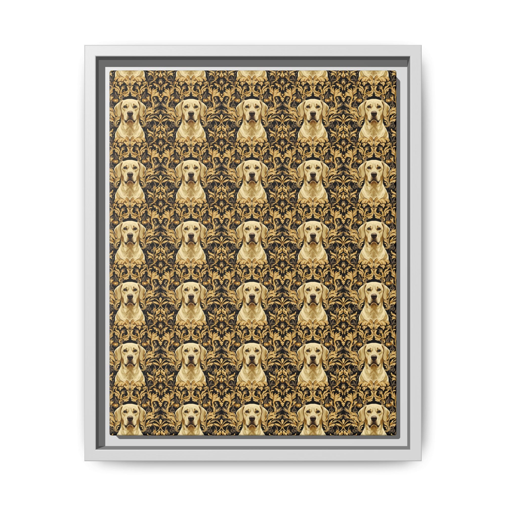 Royal Pawsitivity Labs Matte Canvas, Framed