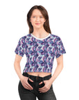 Funky Geometric Boxerista Crop Tee