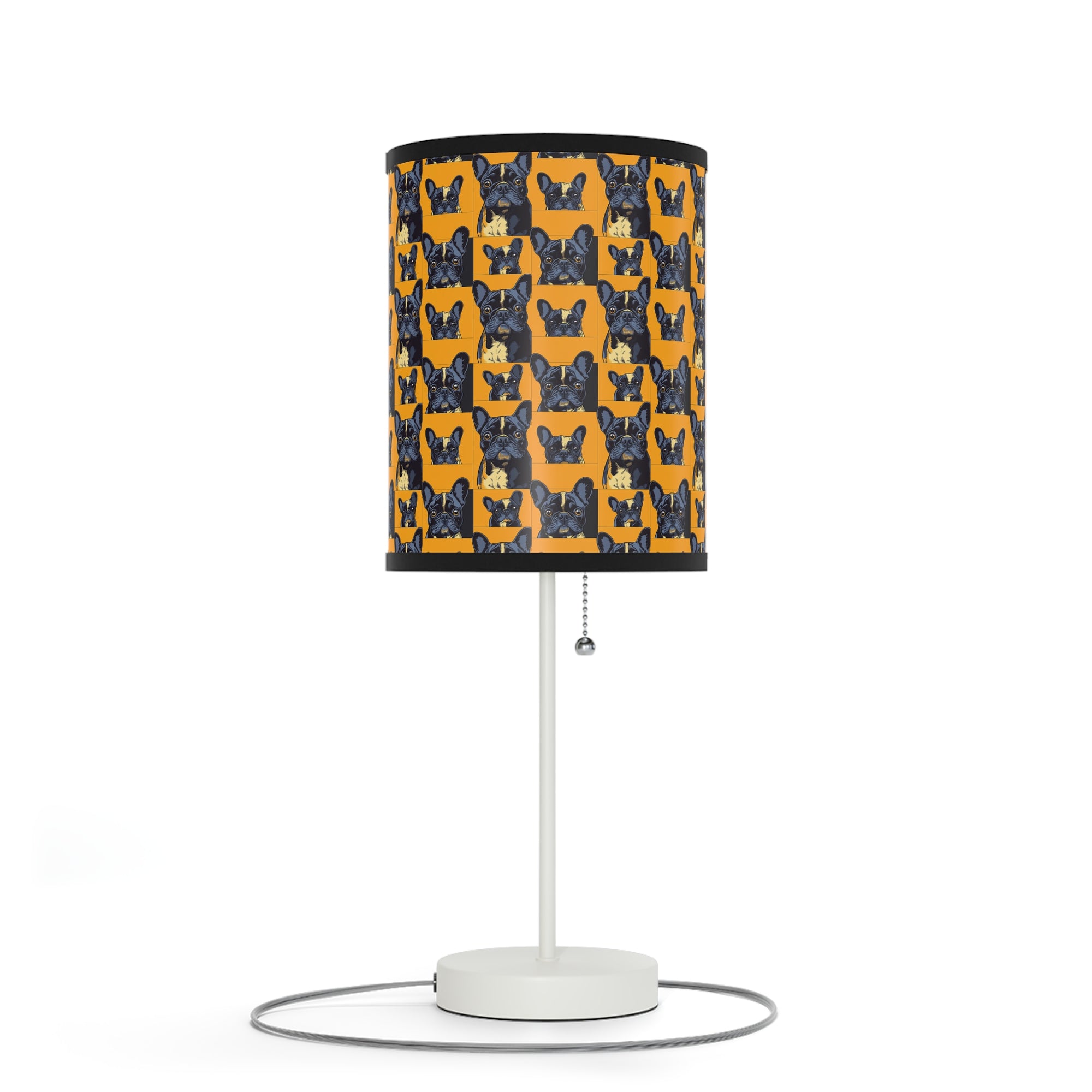 Frenchie Pawsitively Pawsome Peek-a-Boo Perfection Lamp on a Stand