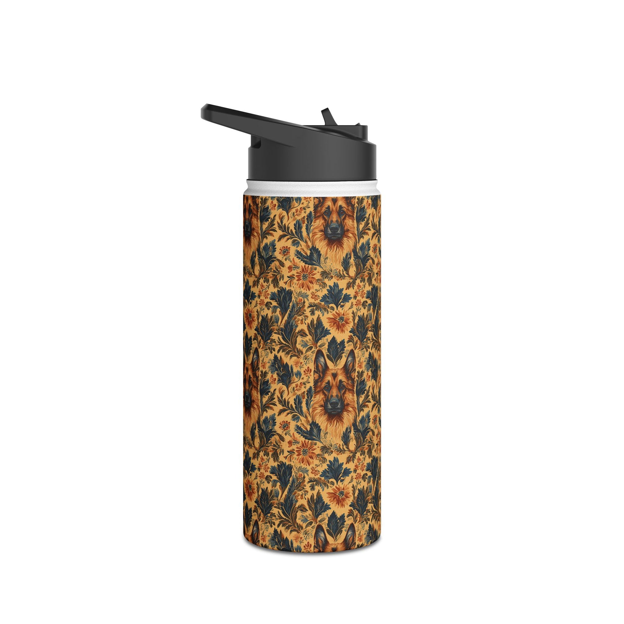 Autumnal German Shepherd Glamour Stainless Steel Water Bottle