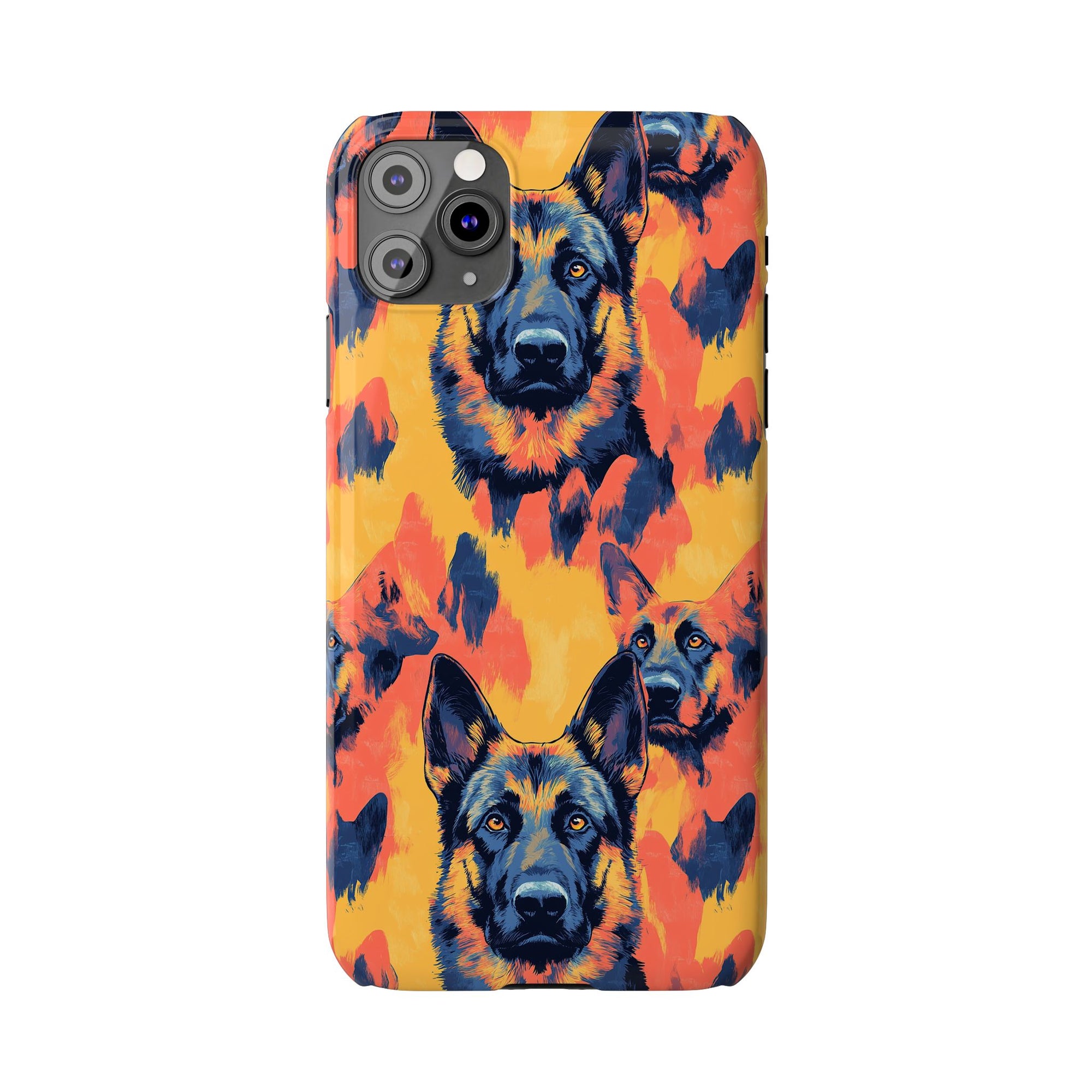 Impressionistic German Shepherds Slim Phone Cases