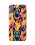 Impressionistic German Shepherds Slim Phone Cases