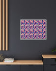 Dazzling Bulldog Chic Matte Canvas, Framed