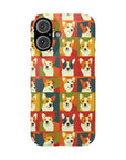 Corgi Chic Popart Pup Slim Phone Cases