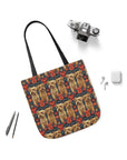 Yorkie Charm Twins Canvas Tote Bag