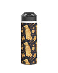 Golden Paws Floral Frenchie Stainless Steel Water Bottle