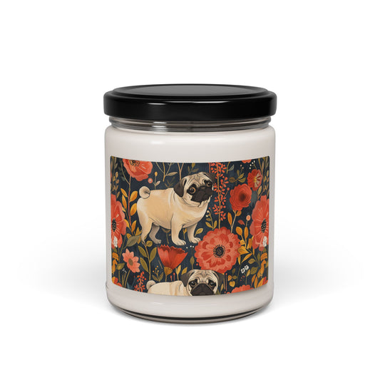 Pug Paradise Playpen Scented Soy Candle