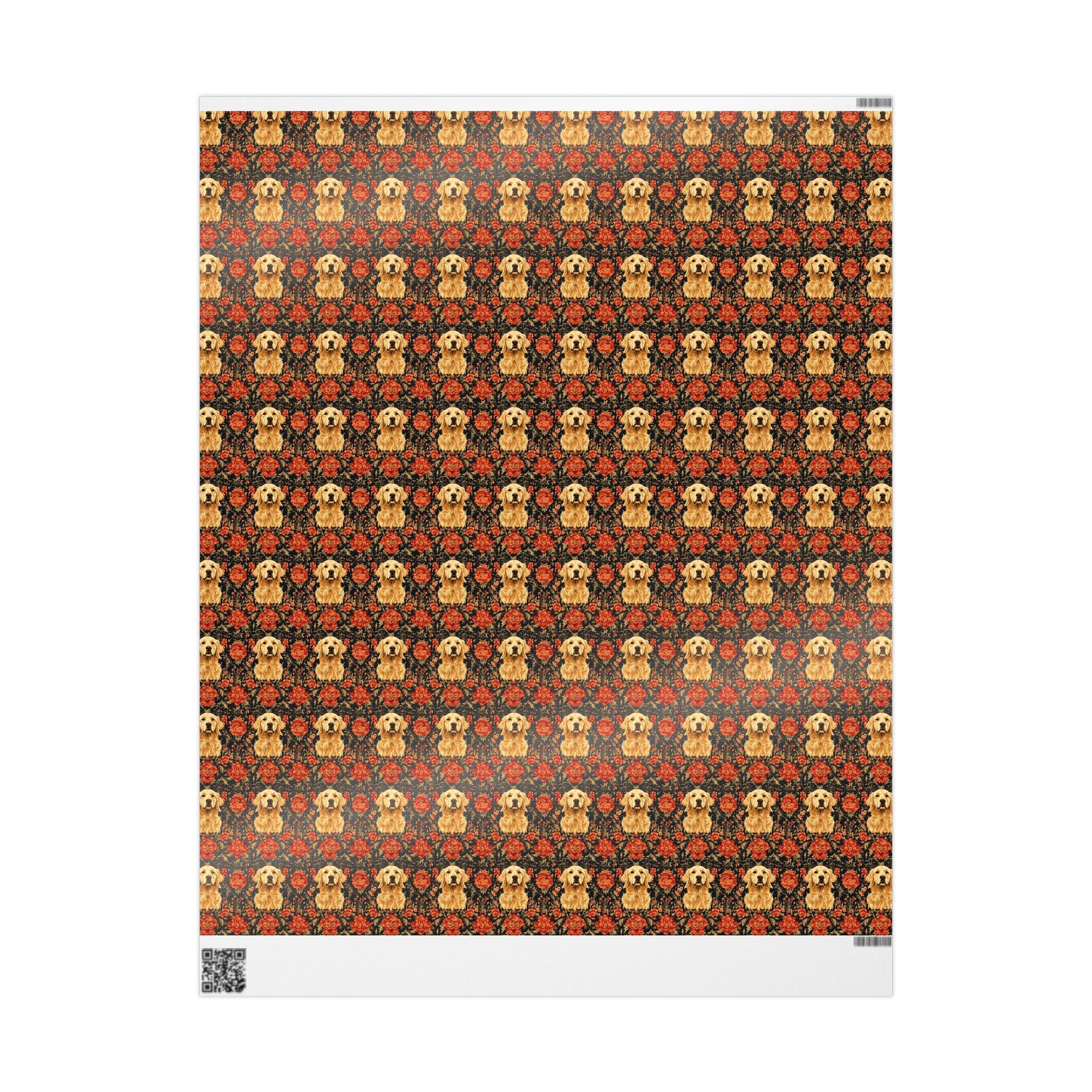 Golden Pawsatronic Tapestry Wrapping Paper