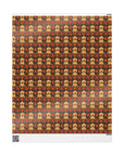 Golden Pawsatronic Tapestry Wrapping Paper