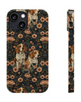 Beagle Blossom Bonanza Slim Phone Cases