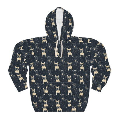 Frenchie Celestial Soar Unisex Pullover Hoodie