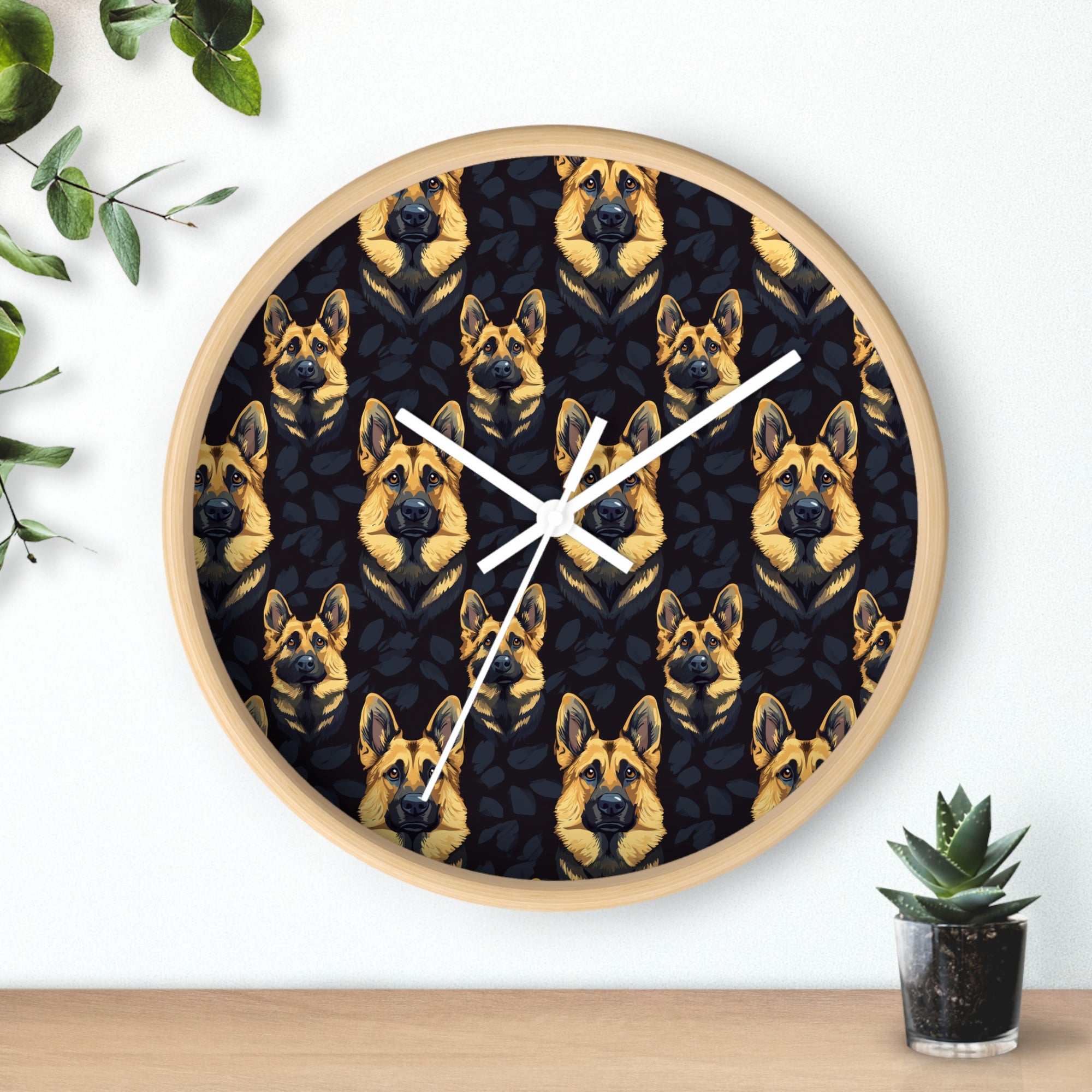 Majestic Hound Couture: German Shepherd LuxeBlend Wall Clock