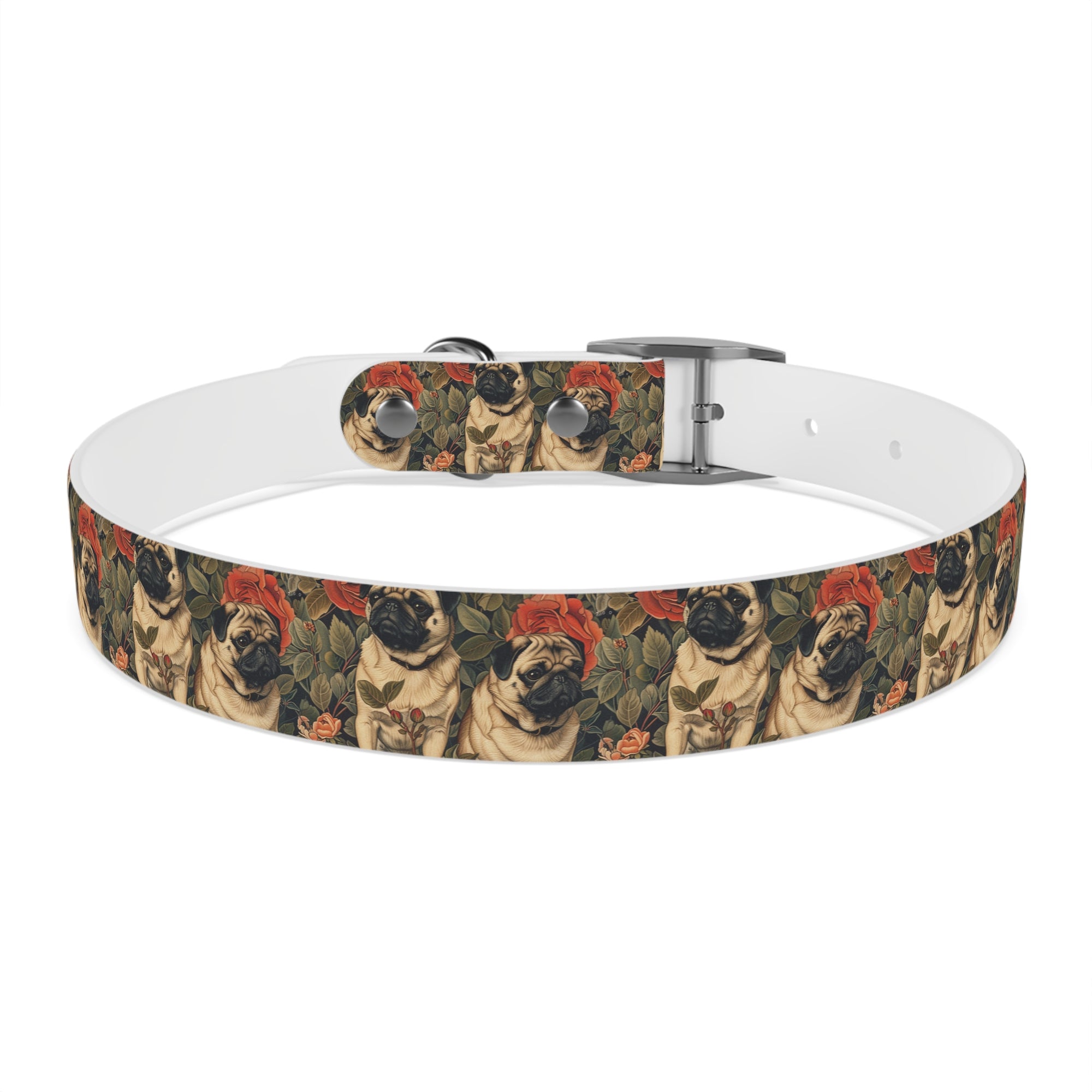 Blooming Pug Paradise Dog Collar