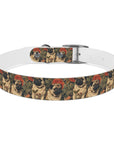 Blooming Pug Paradise Dog Collar