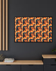 Rottweiler Chic Pawsitivity Matte Canvas, Framed