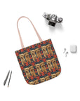 Yorkie Charm Twins Canvas Tote Bag