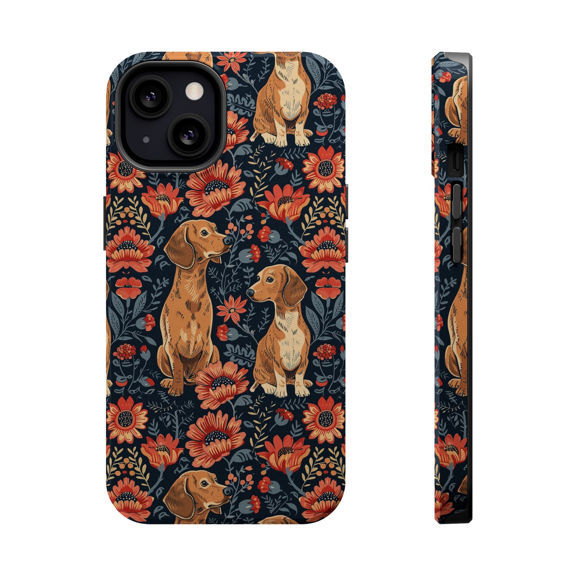 Floral Pawsome Dachsund Delight Magnetic Tough Cases