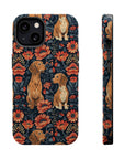 Floral Pawsome Dachsund Delight Magnetic Tough Cases