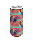 Rustic Charm Labrador Chic Slim Can Cooler