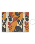 Chic Frenchie Charm Leather Card Holder