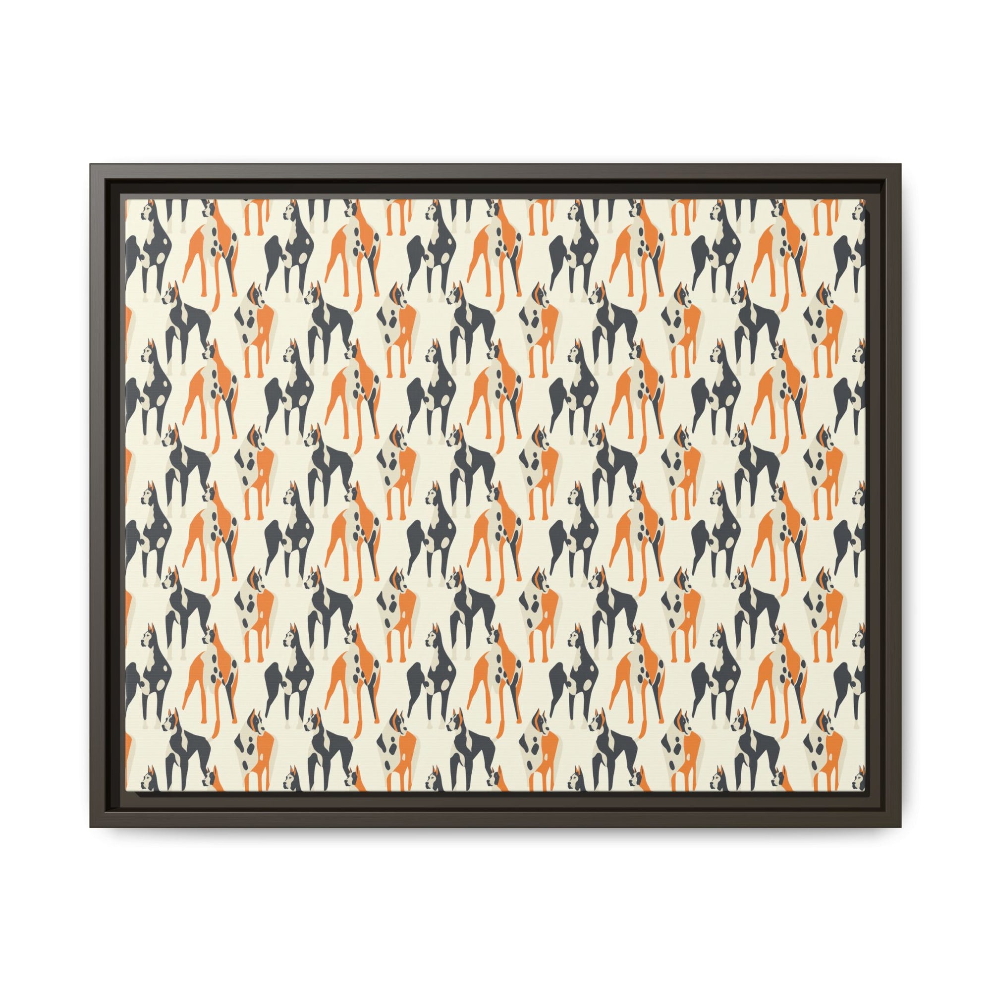 Dashing Dane Divinity Matte Canvas, Framed