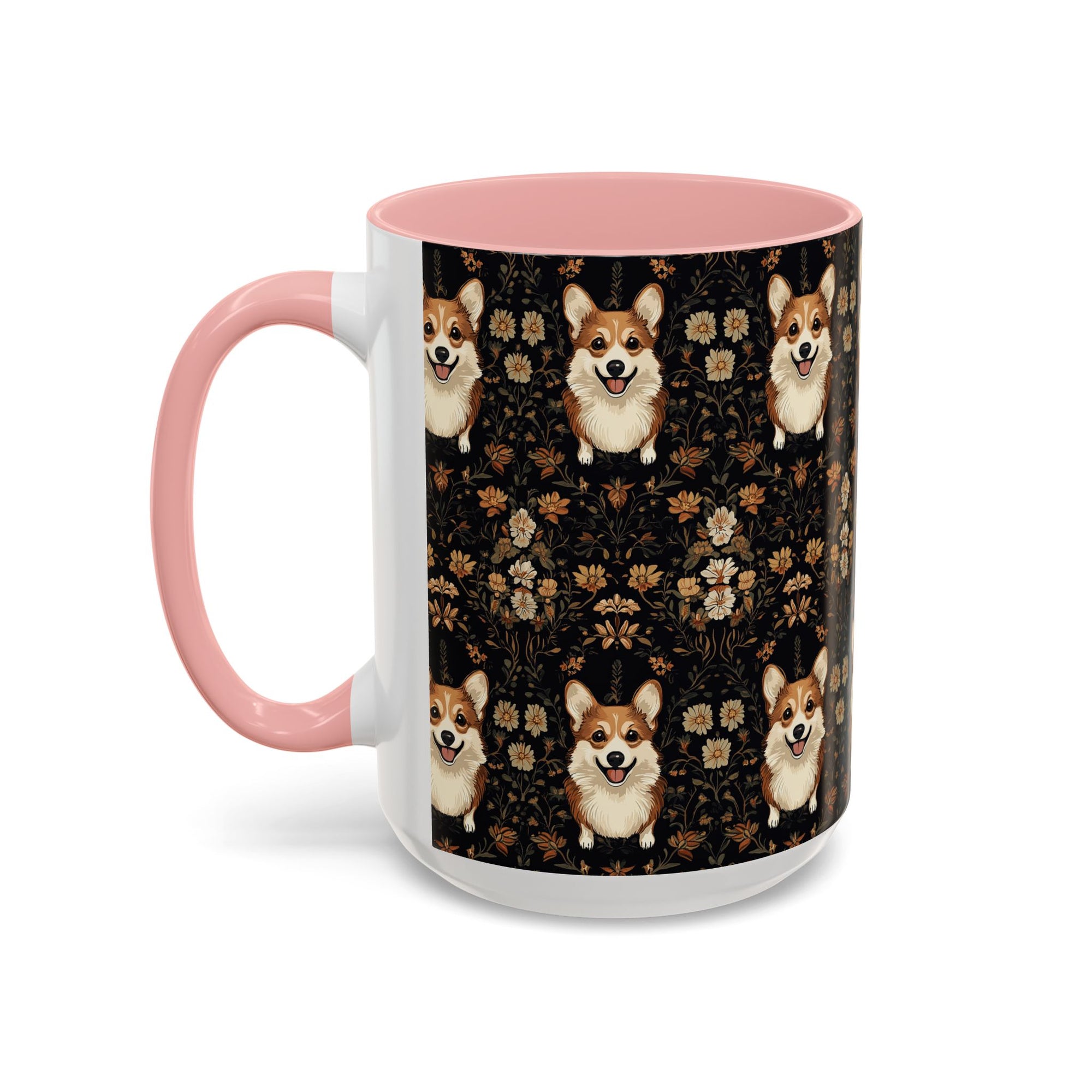 Nighttime Corgi Glow Stride Accent Coffee Mug