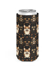 Nighttime Corgi Glow Stride Slim Can Cooler