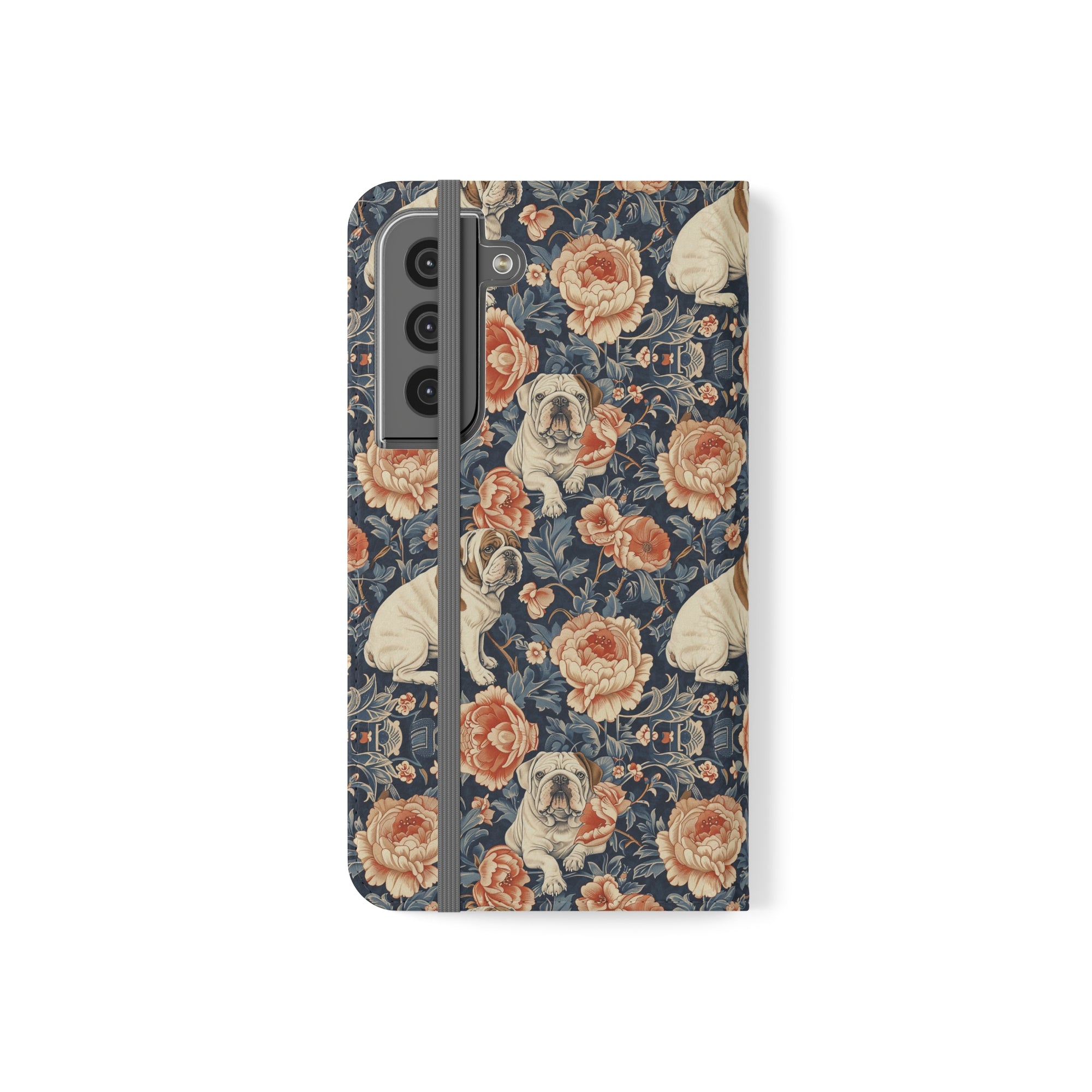 Blooming Bulldog Beauty Flip Cases