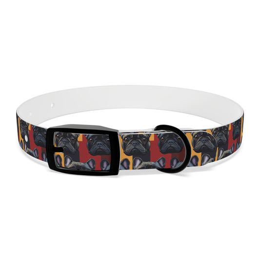 Chic Canine Checkmate - Frenchie Edition Dog Collar