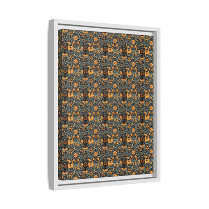 Ruffle Rottie Glamourific Matte Canvas, Framed