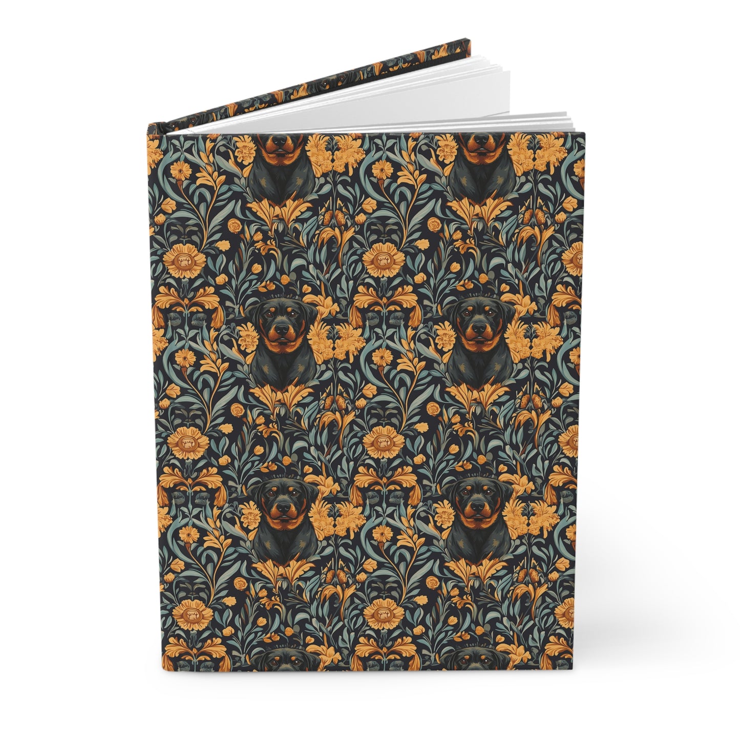 Ruffle Rottie Glamourific Hardcover Journal Matte